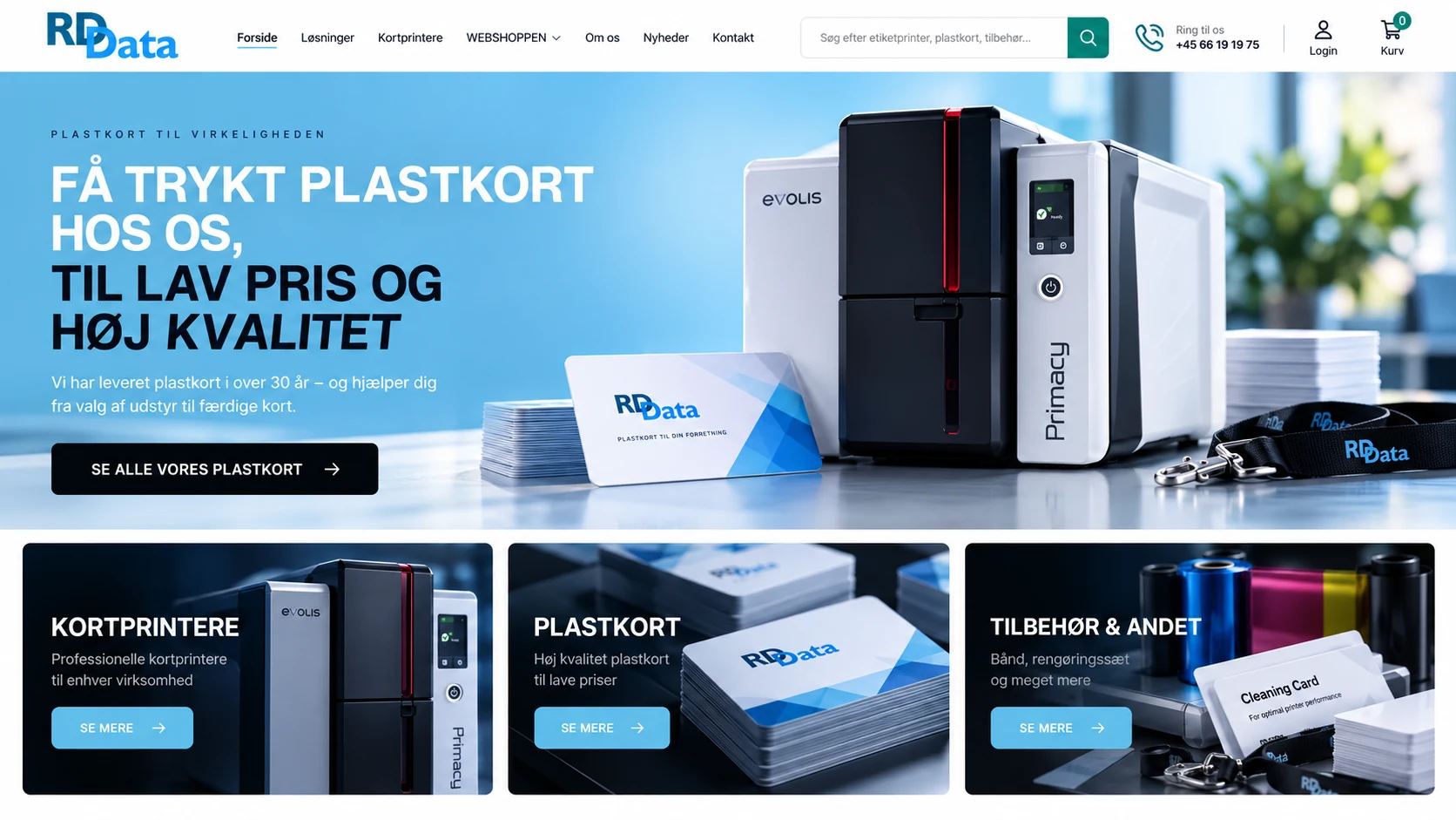 RD Data Shopify webshop