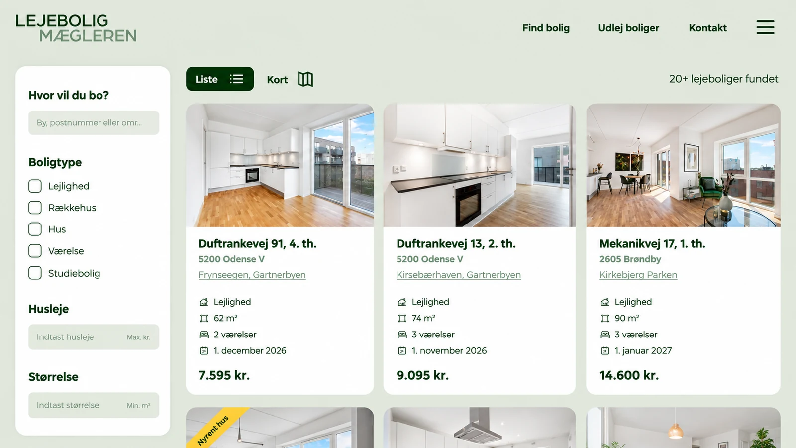 Lejeboligmægleren hjemmeside